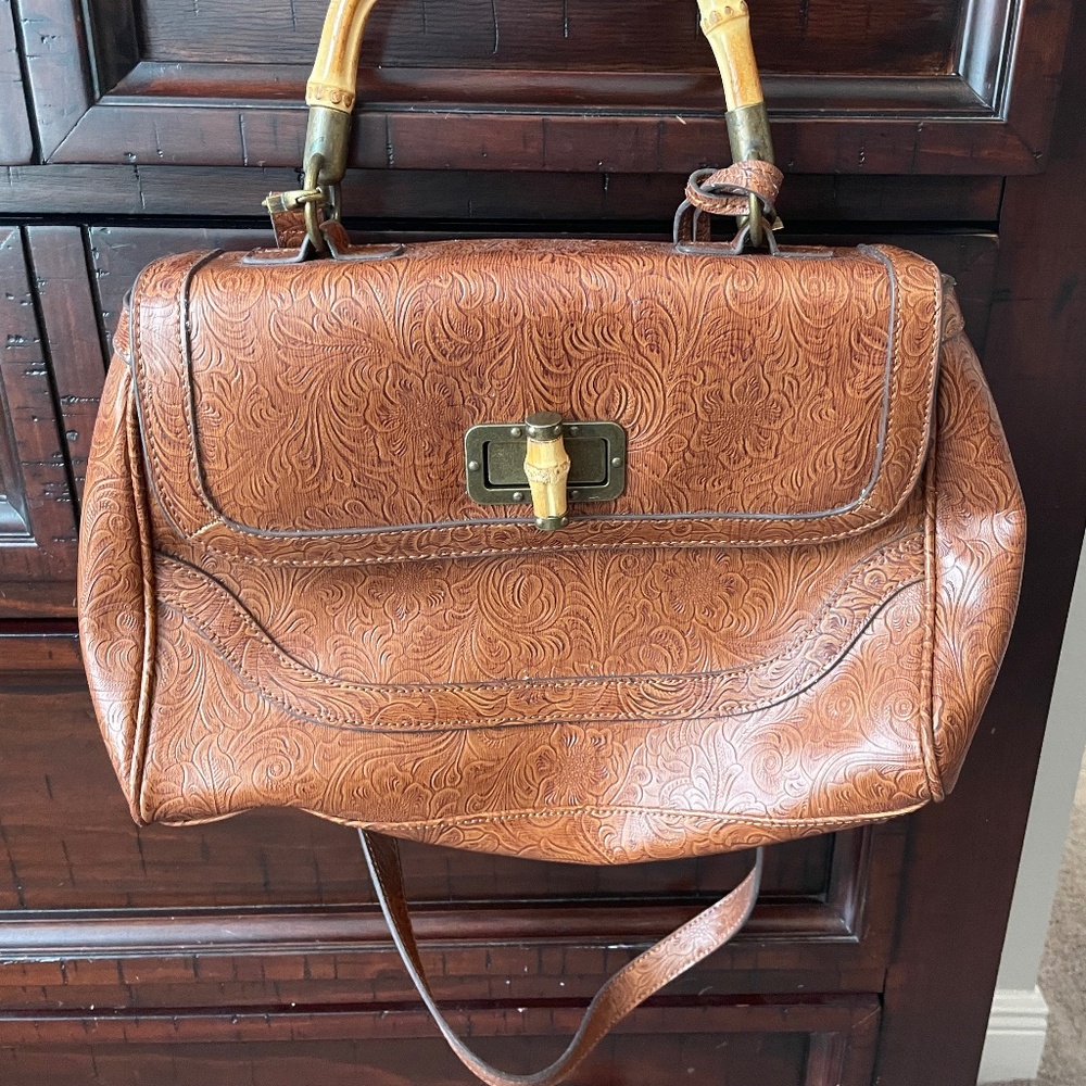 Koret faux leather brown bag